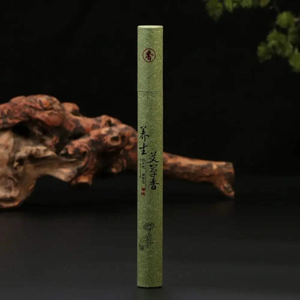 1/2Box Sandalwood Mugwort Scent Incense Stick Sleeping Aiding Tranquilize Mind Refreshing Scent Home Office Bedroom Natural