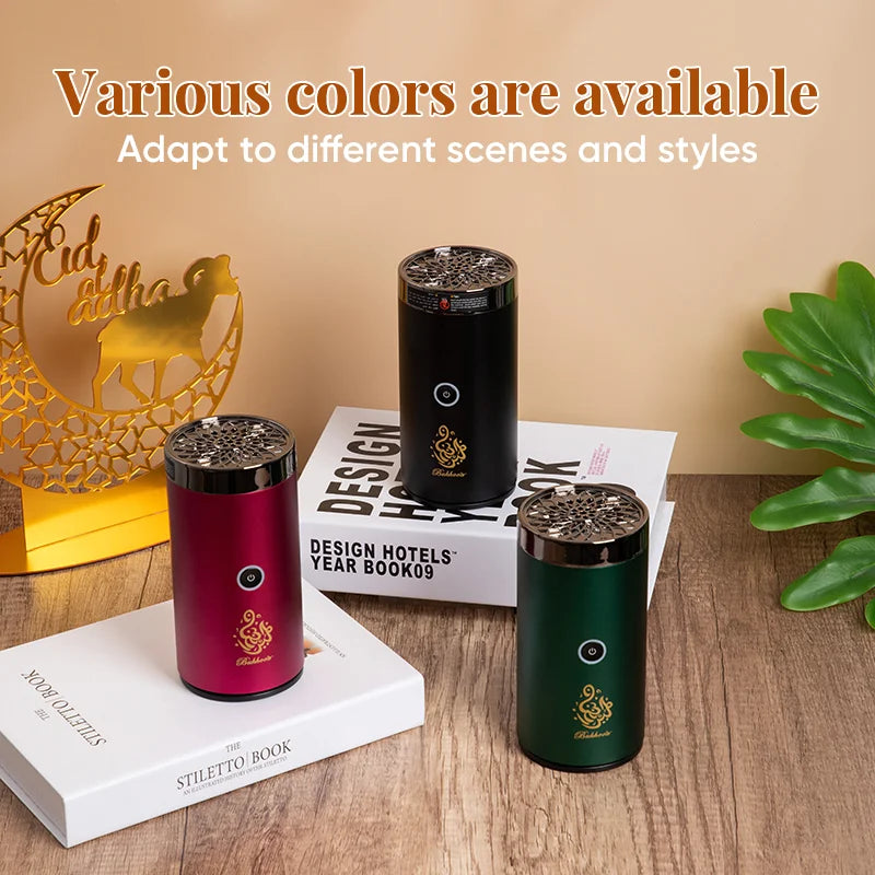 Mini Portable Electric Incense Burner USB Aroma Diffuser Arabian Rechargeable Incense Holder Censer Home Decoration