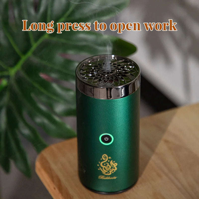 Mini Portable Electric Incense Burner USB Aroma Diffuser Arabian Rechargeable Incense Holder Censer Home Decoration