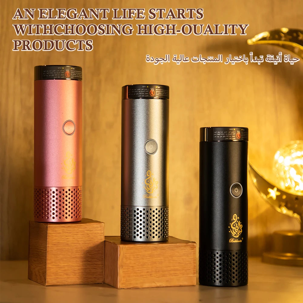 Namste Electric Bakoor Incense Burner Hair Aroma Diffuser USB Rechargeable Comb Incense Censer Muslim Dukhoon Home Air Freshener